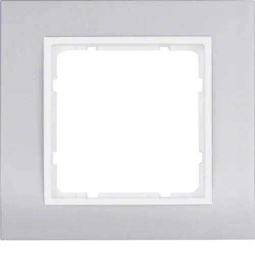 Berker 10113904 Rahmen 1fach, B.3, Alu/polarweiß matt, Aluminium eloxiert Mesch Shop Berker 10113904 Rahmen 1fach, B.3, Alu/polarweiß matt, Aluminium eloxiert Mesch Shop